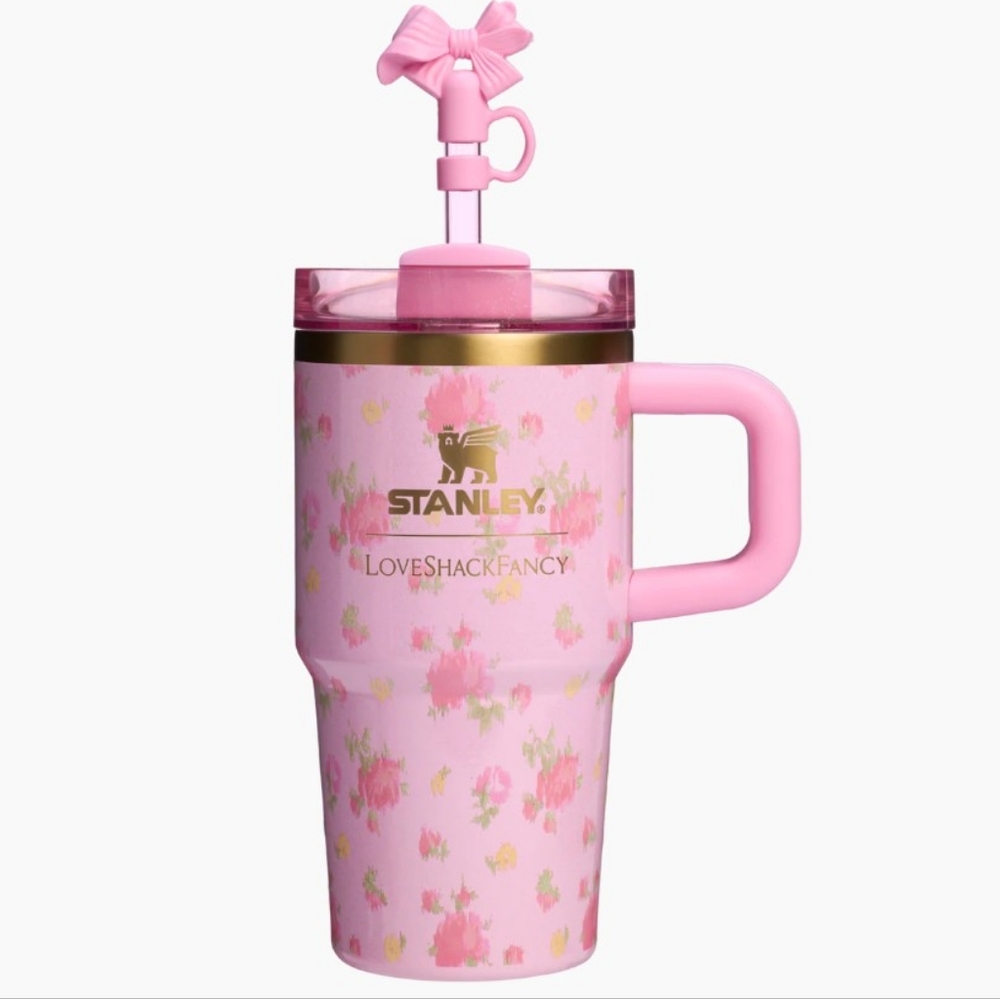 NEW Stanley x LoveShackFancy 20oz Quencher FlowState Tumbler with Handle